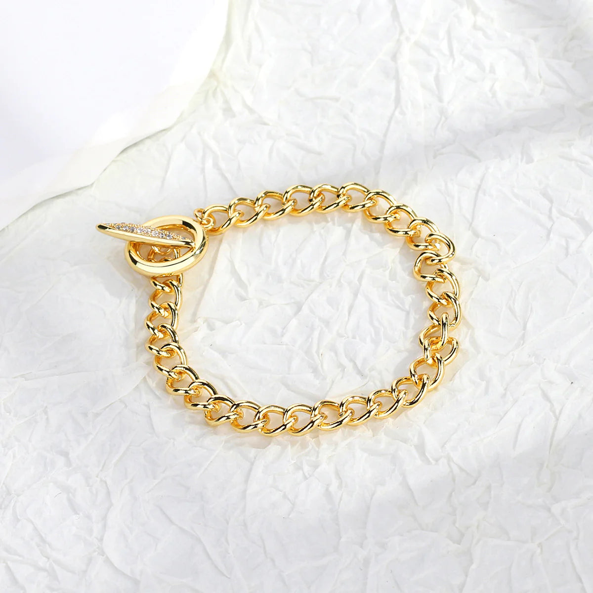 Cuban Link OT Buckle Bracelet